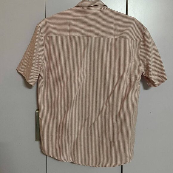 Light Pink Striped Casual Button-down Shirt - Picture 2 of 5